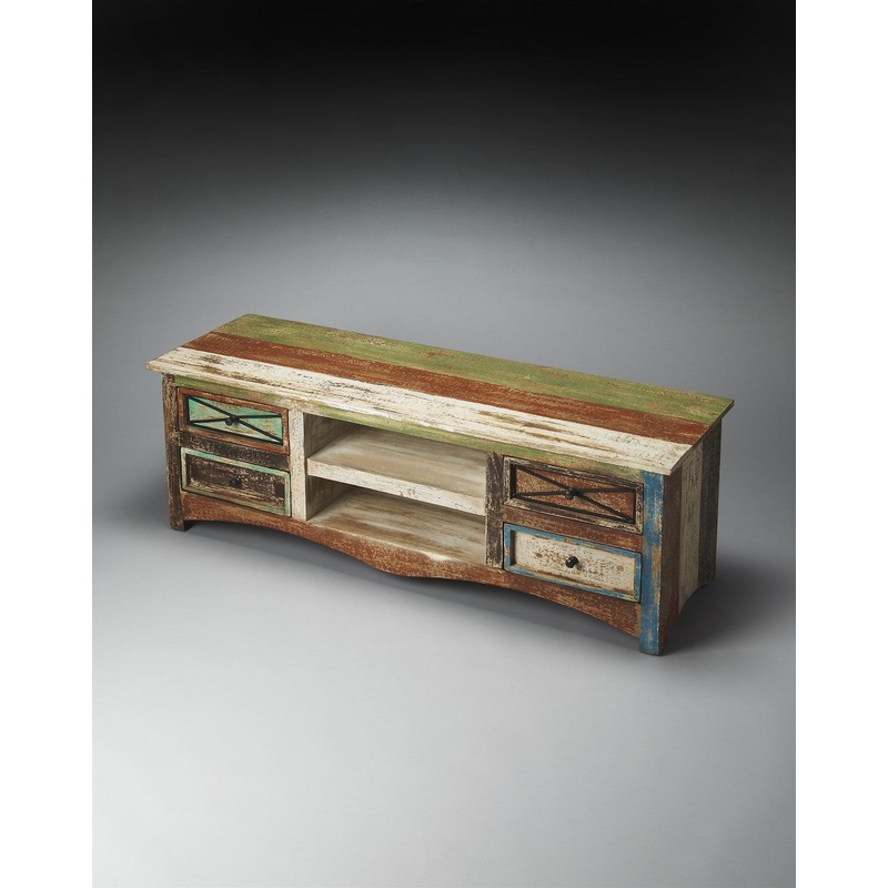 Decatur Recycled Wood Entertainment Console By Homeroots