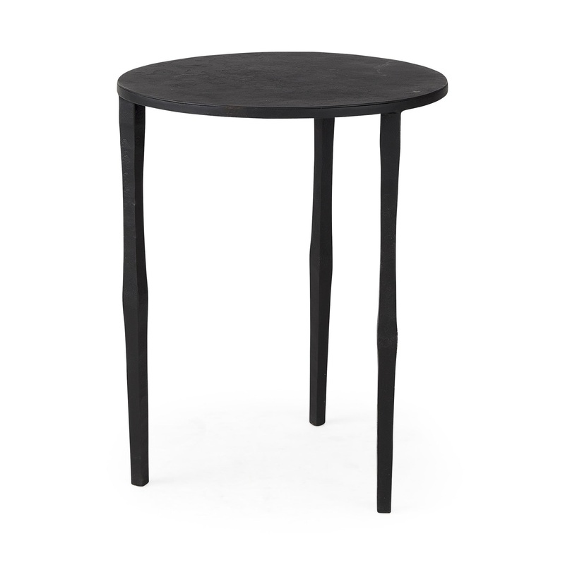 Minimal Black Iron Side Table By Homeroots