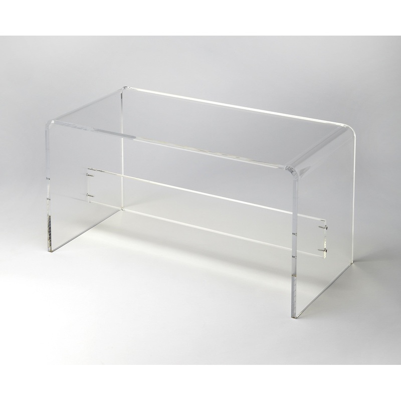 Modern Chic Acrylic Bench By Homeroots