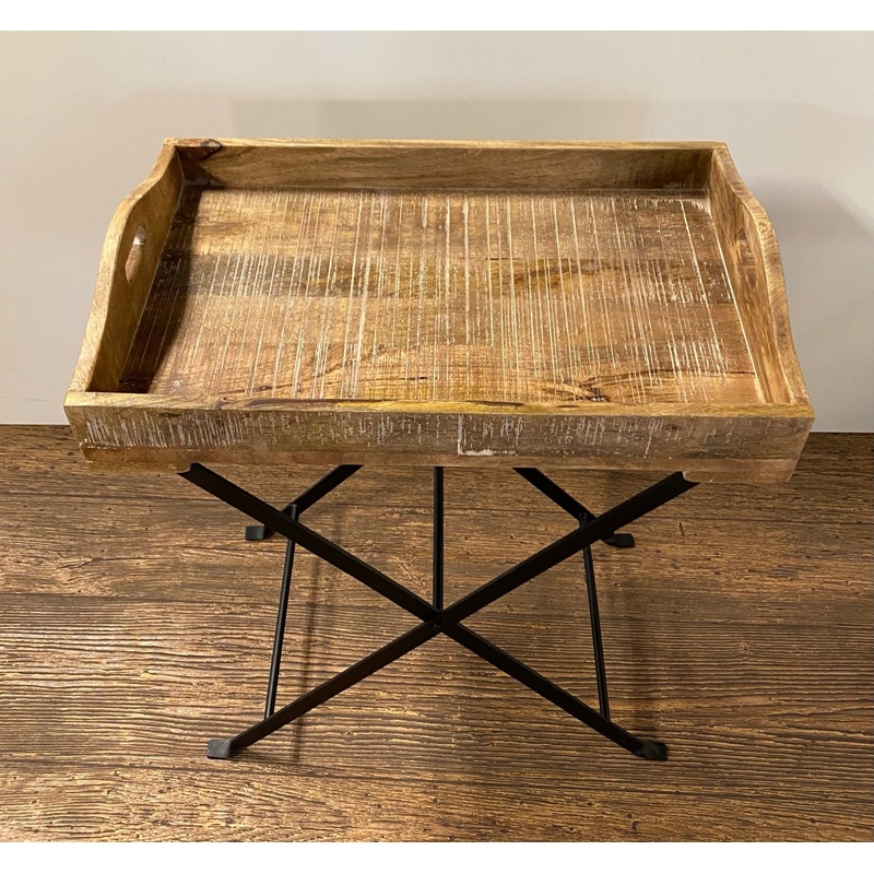 Modern Farmhouse Literal Tray Table By Homeroots