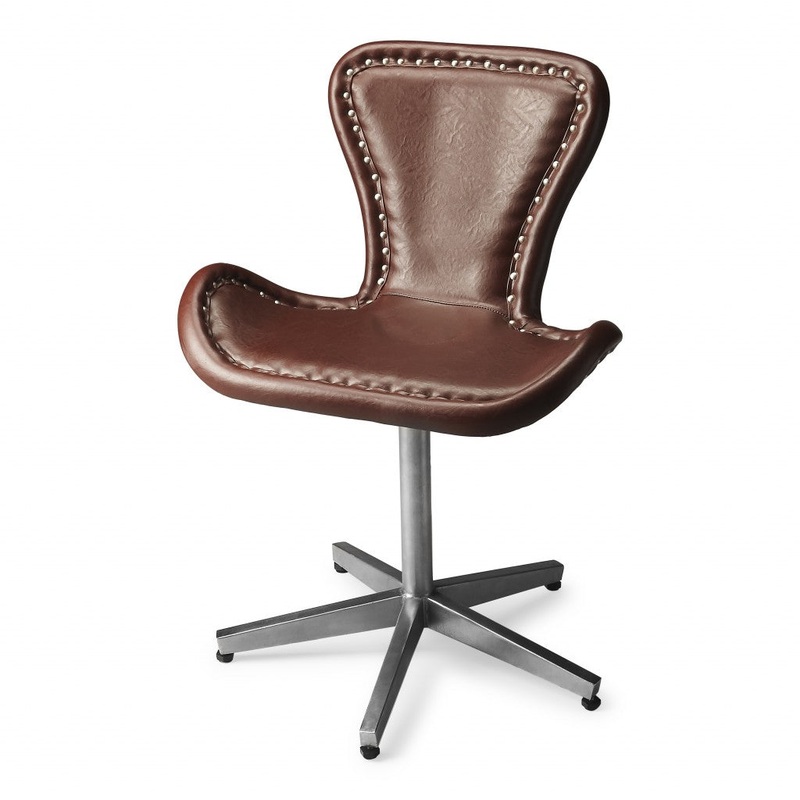 Modern Leather Accent Chair By Homeroots