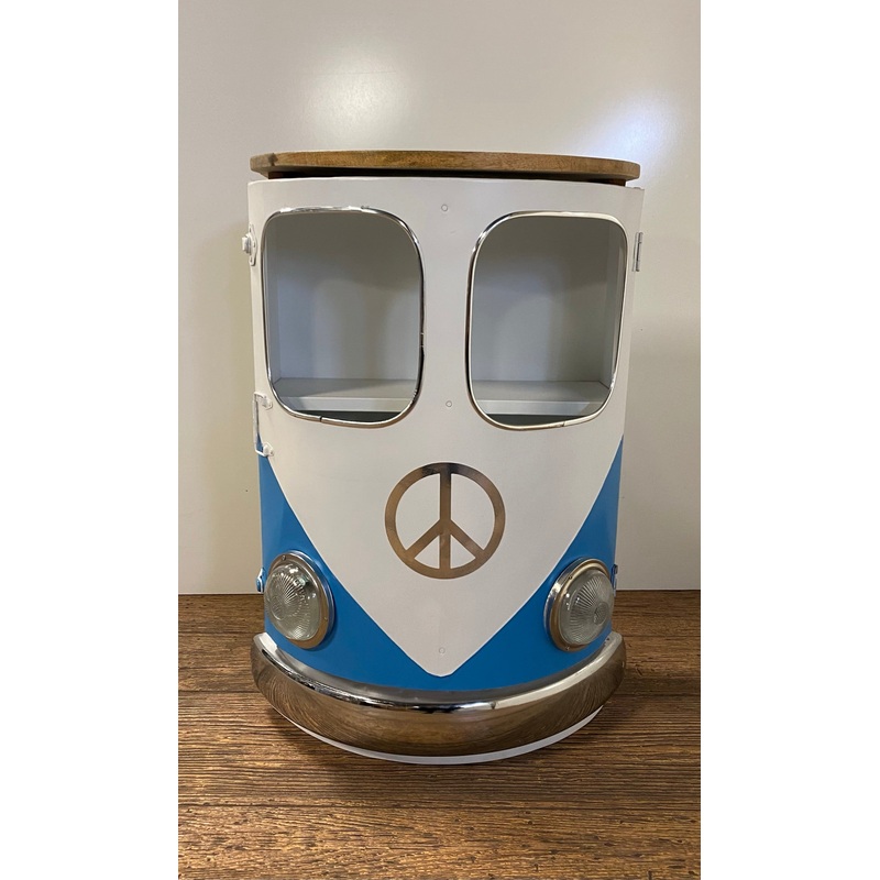 Peace Out Blue Retro Nightstand By Homeroots