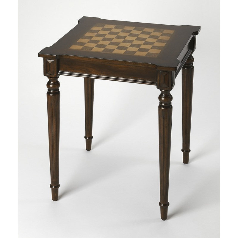 Traditional Cherry Game Table By Homeroots - 389929