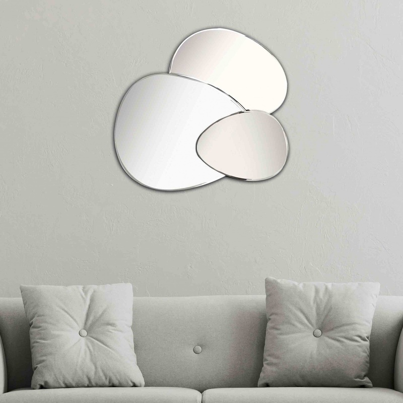 Evolution Abstract Round Mirror By Homeroots