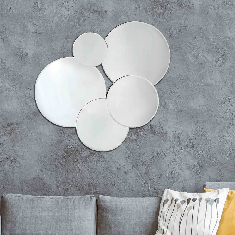 Fun and Circular Wall Mirror By Homeroots