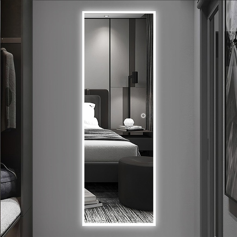 LED Backlit Rectangular Full length Mirror By Homeroots
