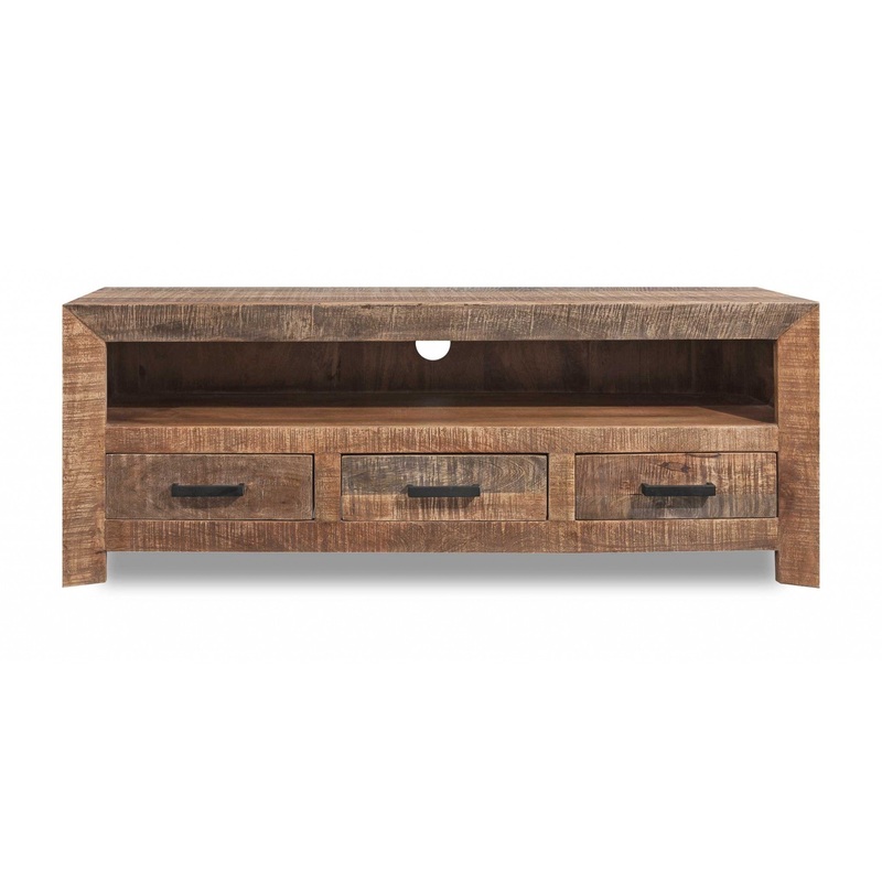 Solid Wood 3 Drawer TV Stand and Media Console By Homeroots
