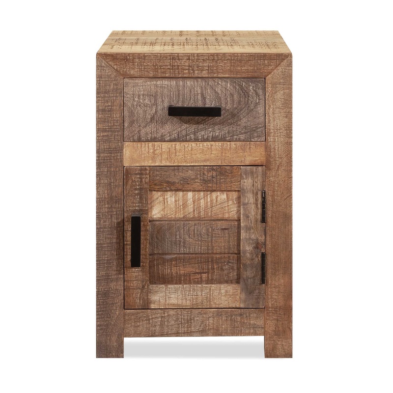 Solid Wood Butcher Block Accent Cabinet or Nightstand By Homeroots