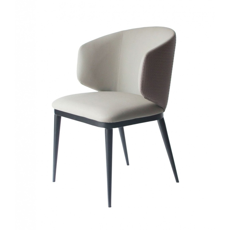 Beige Modern Faux Leather Dining Chair By Homeroots