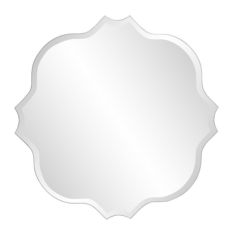 Frameless Scalloped Wall Mirror By Homeroots