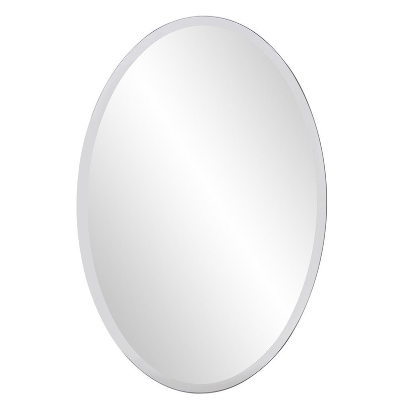 Oval Shaped Frameless Mirror By Homeroots