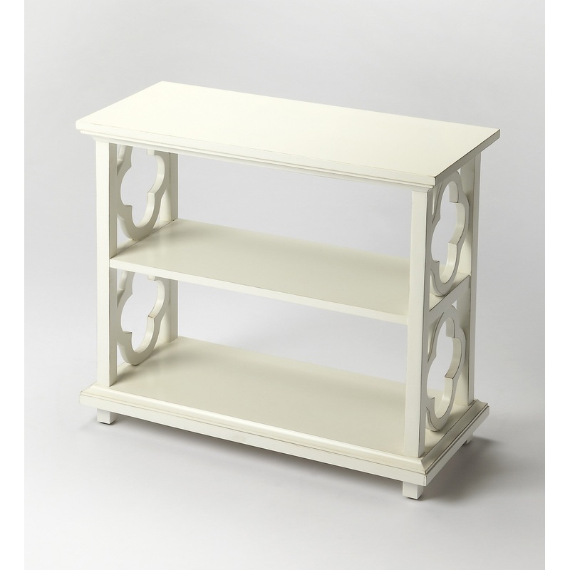 Paloma Cottage White Bookcase By Homeroots