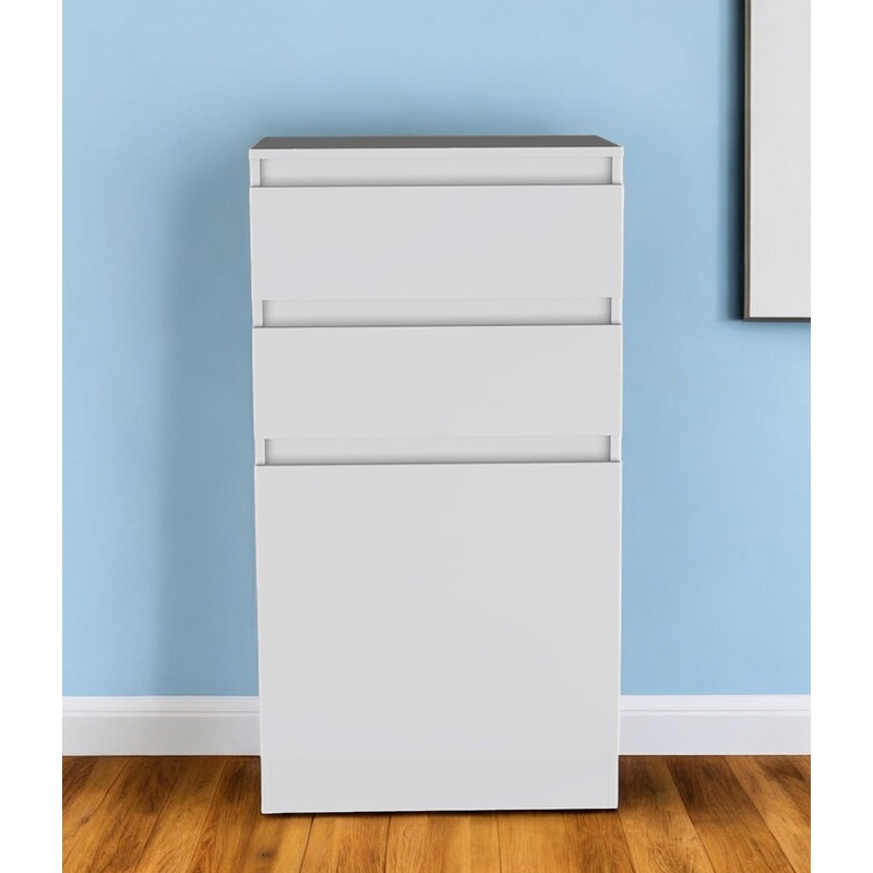 White Two Drawer Standard Chest By Homeroots