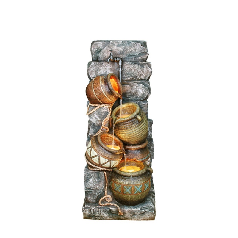 43" Brown/Orange Polyresin Sculpture By Homeroots