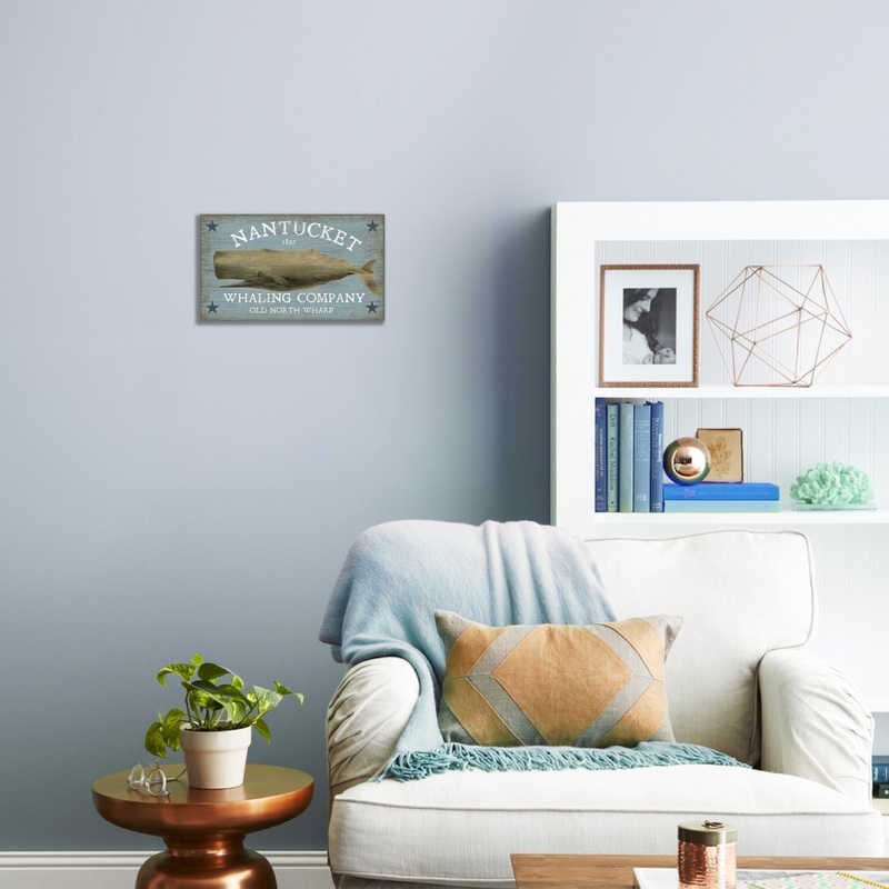 c1897 Grey Whale Large Wall Decor By Homeroots