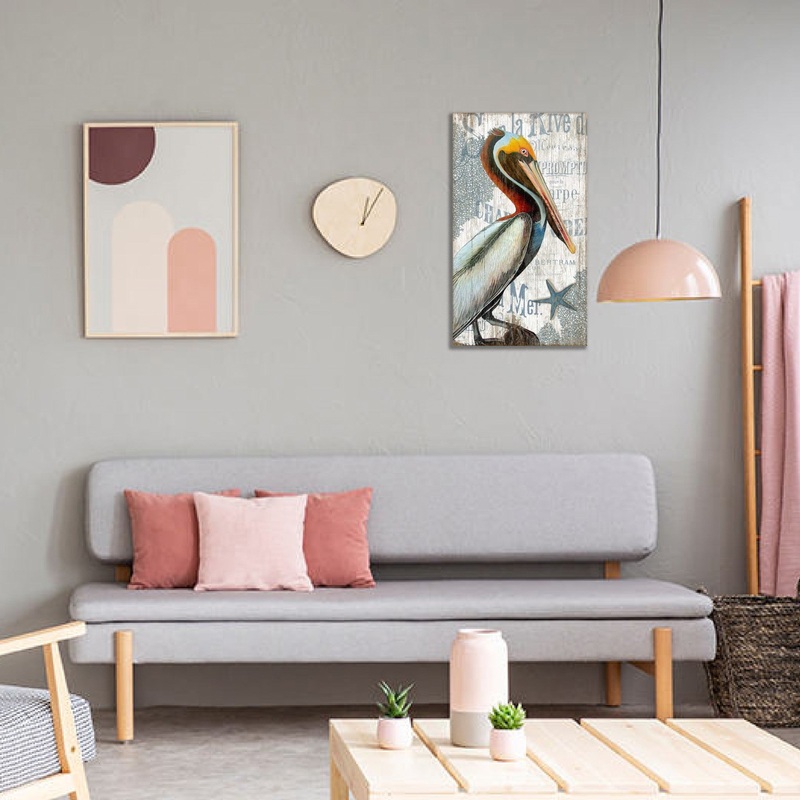 Colorful Pelican Wall Dcor By Homeroots