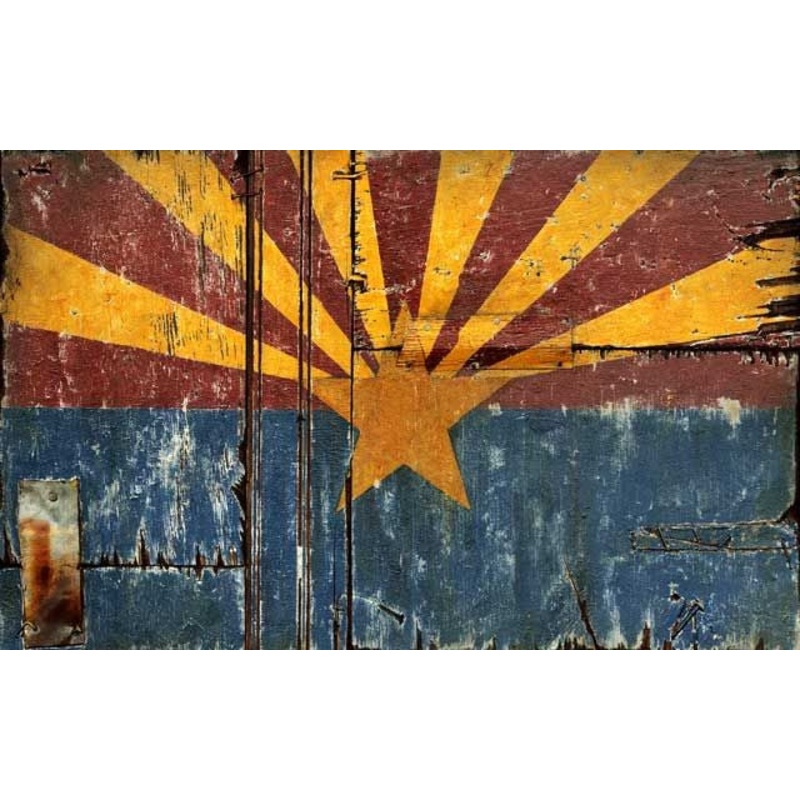 Distressed Arizona Flag Wall Dcor By Homeroots