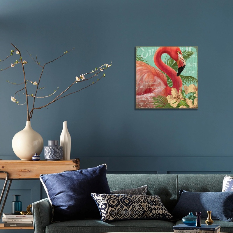 Fun Tropical Flamingo Wall Dcor By Homeroots