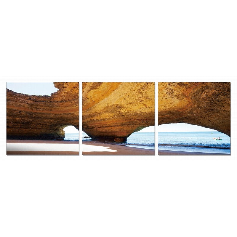 24" Multicolor Canvas 3 Horizontal Panels Photo By Homeroots