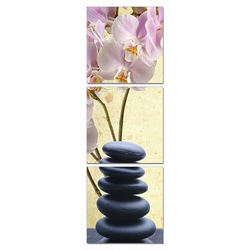 24" Multicolor Canvas Vertical 3 Panels Photo By Homeroots