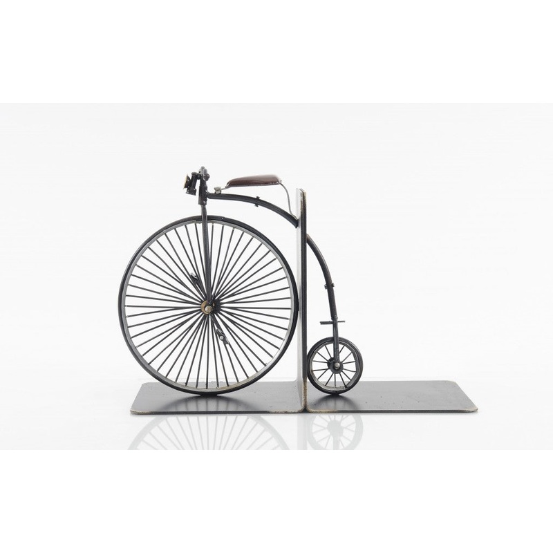 c1870 High Wheeler Bicycle Bookends By Homeroots
