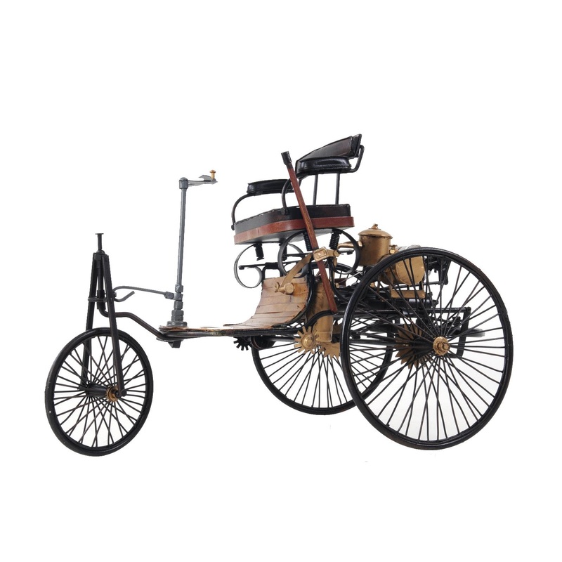 c1886 Three Wheeled Mercedes Benz Motor Car Sculpture By Homeroots