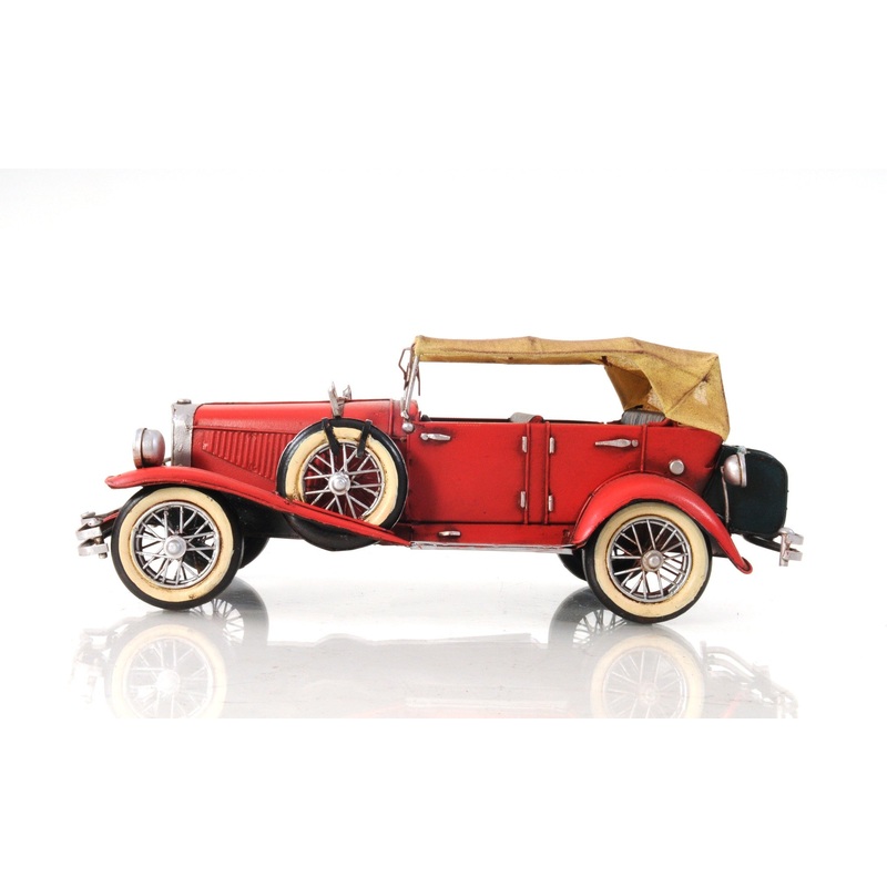 c1933 Vintage Red Duesenberg Model J Sculpture By Homeroots
