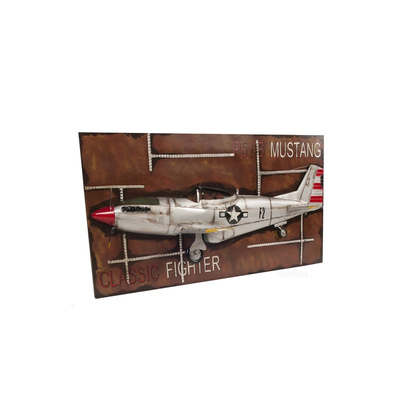 c1943 Grey Mustang P51 Frame By Homeroots