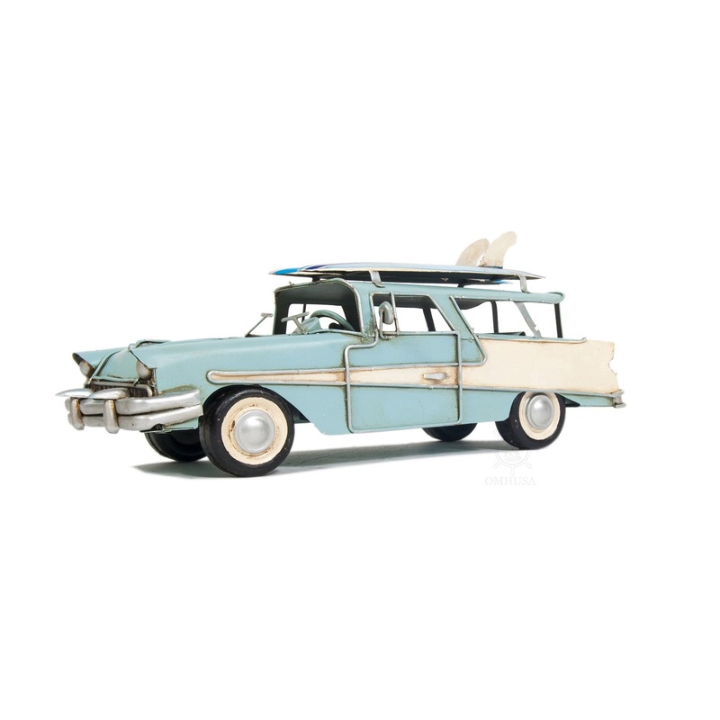 c1957 Blue Ford Country Squire Station Wagon Sculpture By Homeroots
