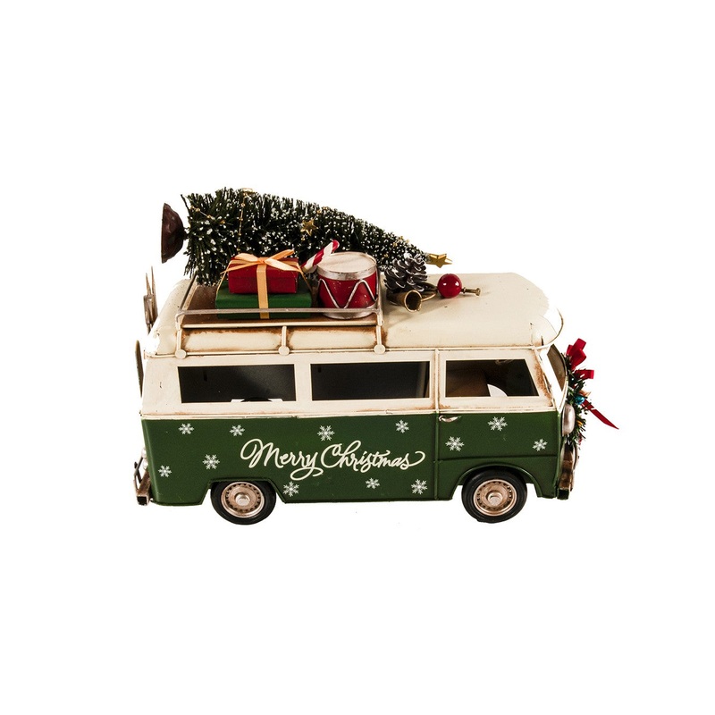 c1960s Volkswagen Christmas Bus Sculpture By Homeroots
