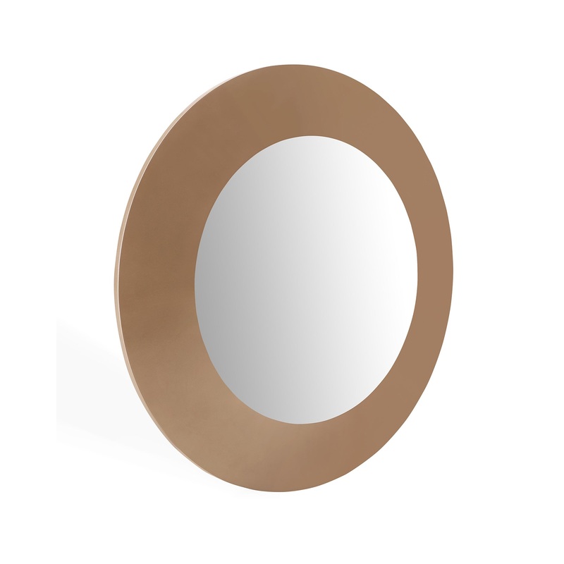 Gloss Gold Glass Mirror By Homeroots