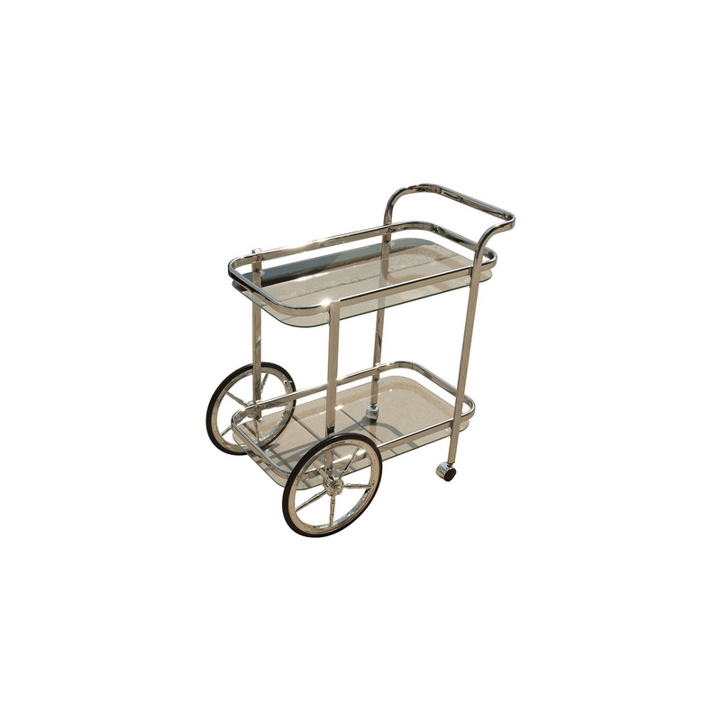 Modern Rolling Bar Cart Serving Trolley By Homeroots