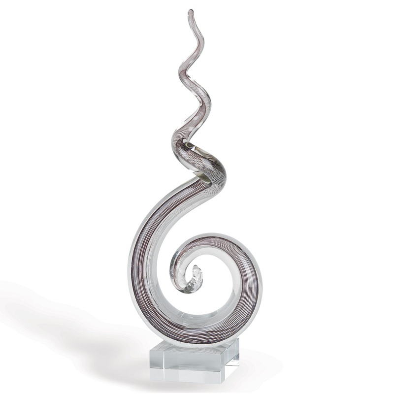 MultiColor Glass Corkscrew Centerpiece Tall By Homeroots