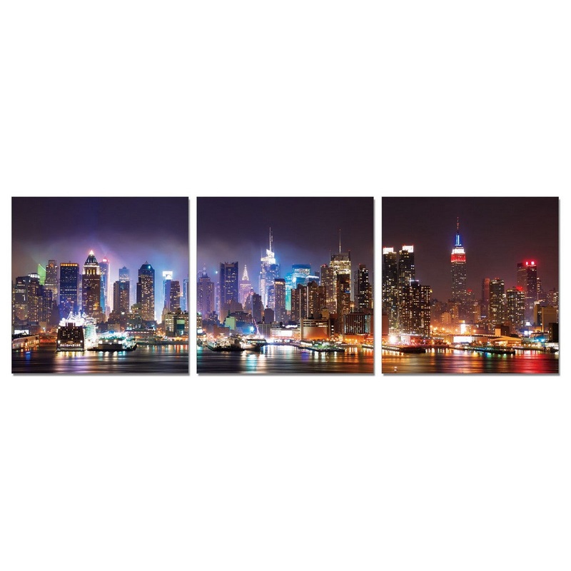 24" Multicolor Canvas 3 Panels Photo By Homeroots - 283992