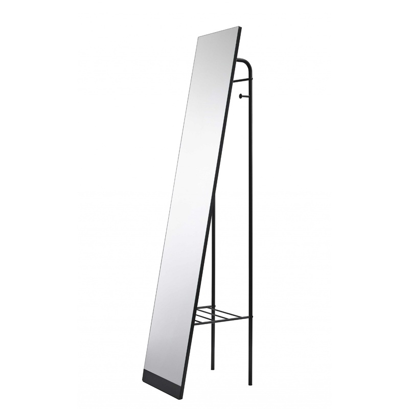 Black Floor Mirror By Homeroots - 372971