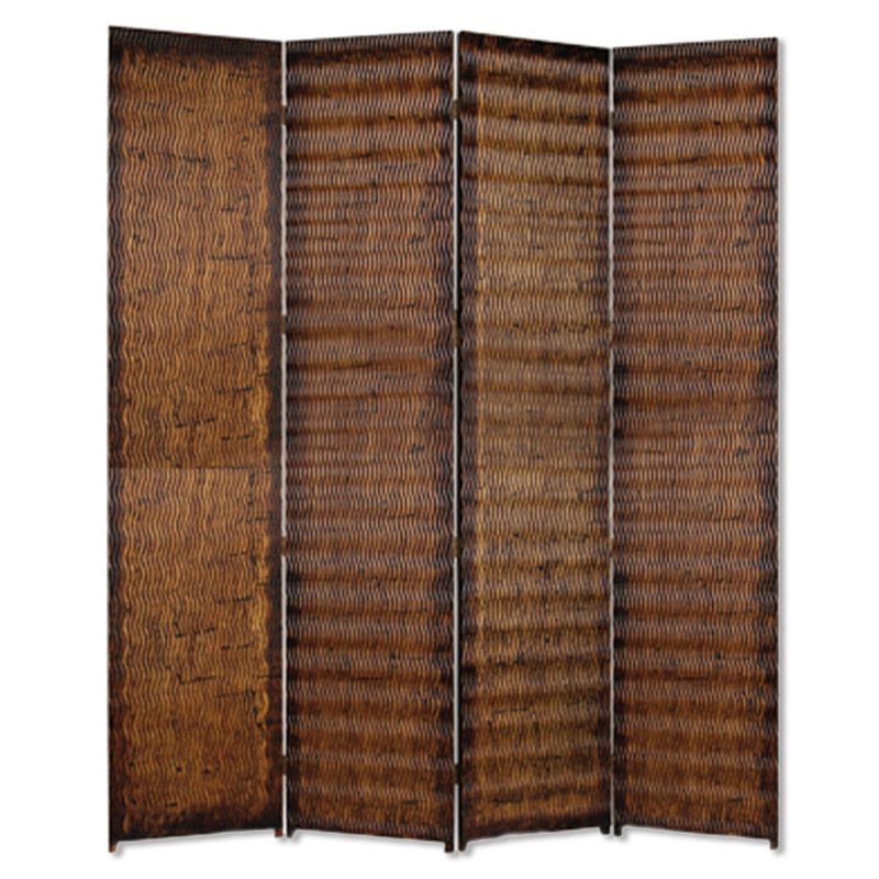 Brown Wood Screen By Homeroots - 274907