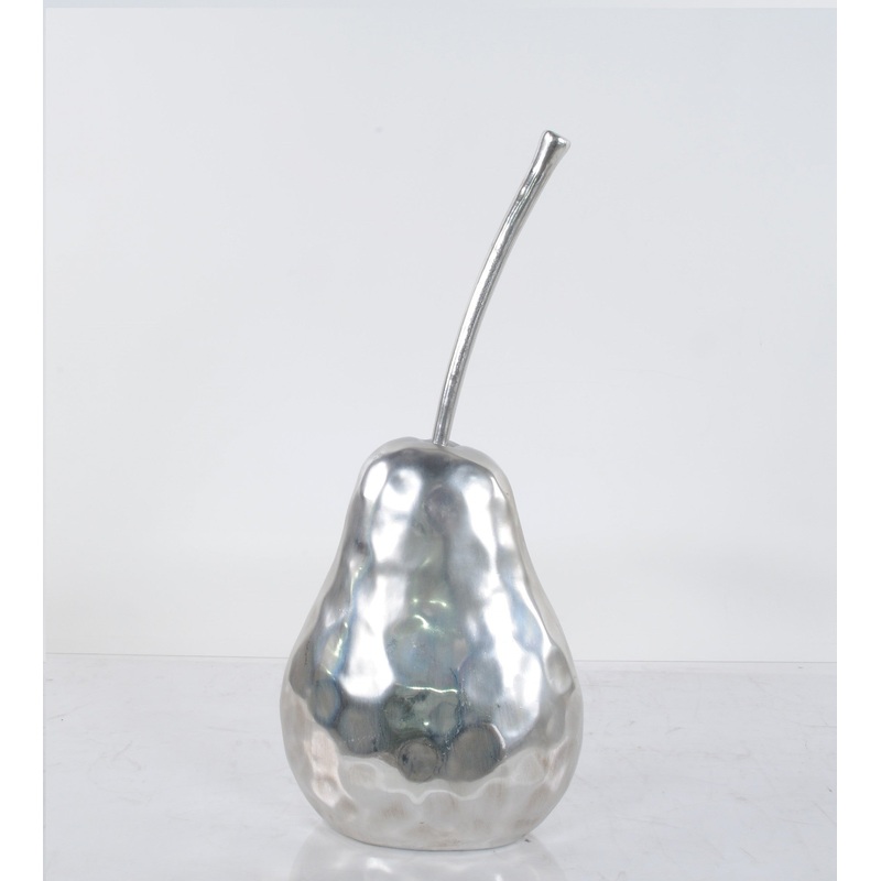 Delicious Hammered Finish Pear Statue By Homeroots