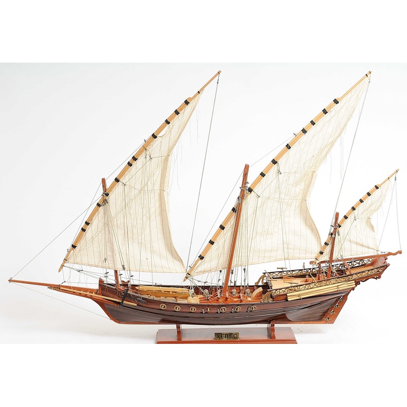 Hand Built Real Wood Model Ship By Homeroots