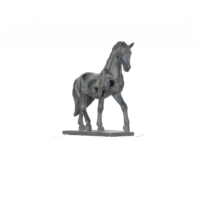 Handmade Rustic Horse Statue By Homeroots