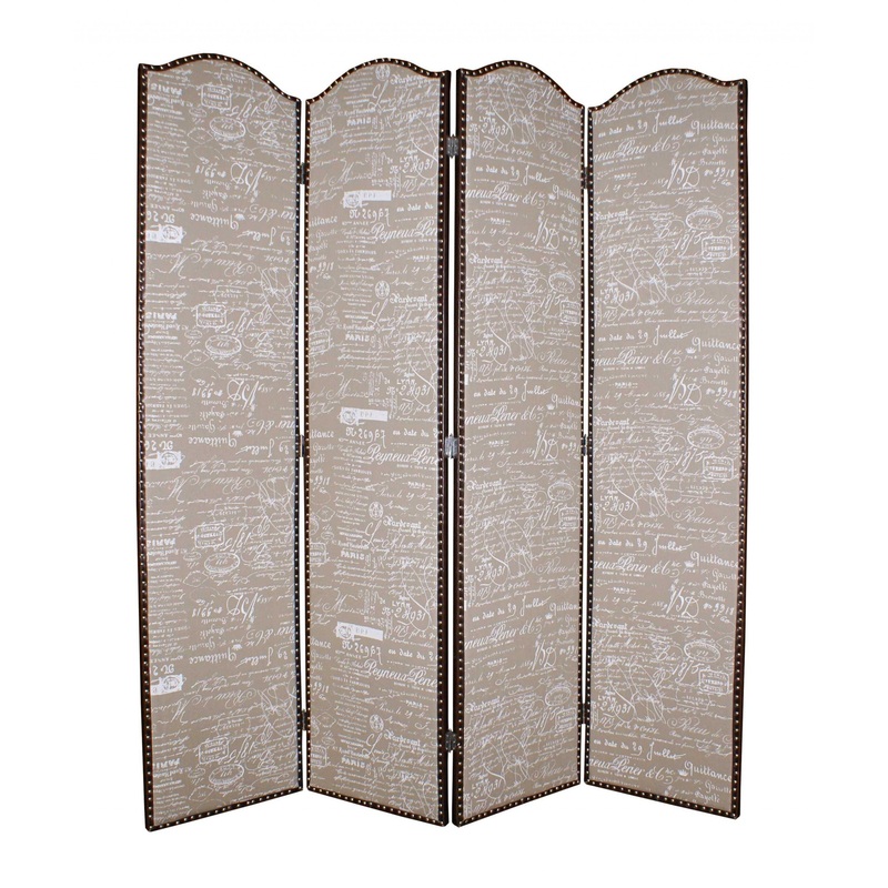 Tan Wood Galore Screen By Homeroots