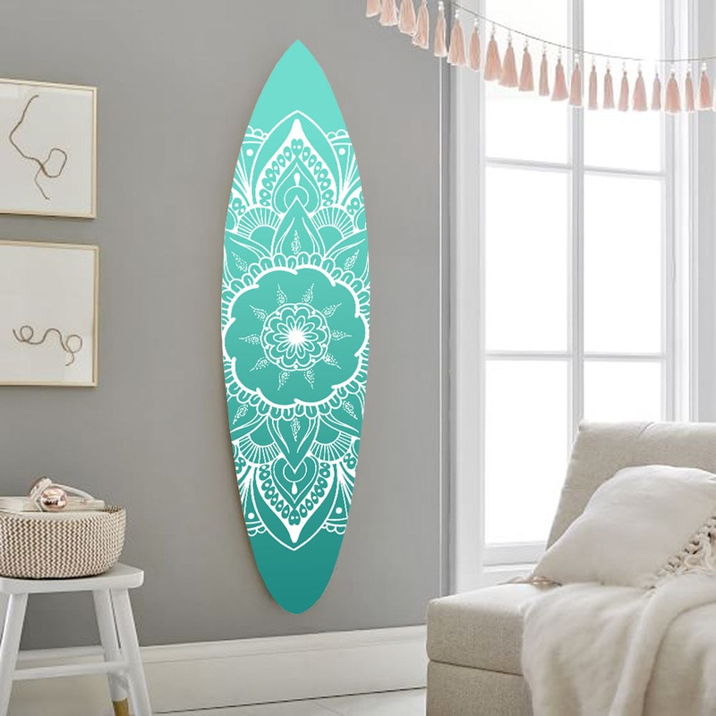 Wood, Blue, Serenity Surfboard Wall Art By Homeroots