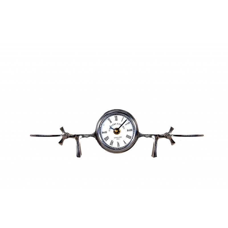 Aeroplane Table Clock By Homeroots