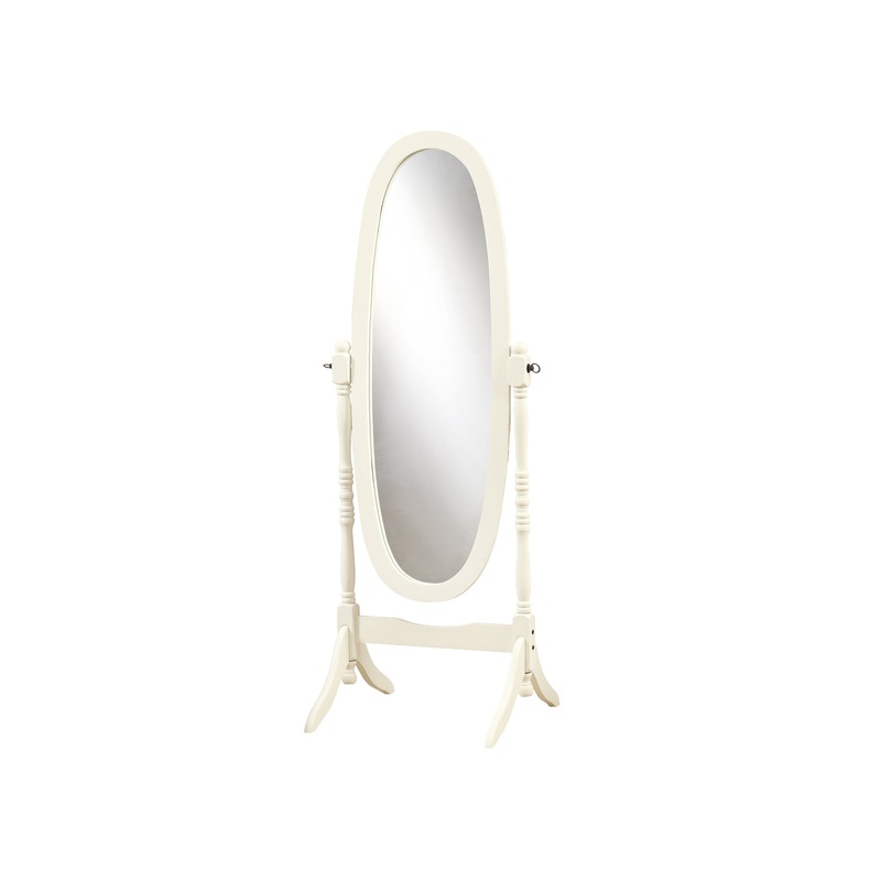 Antique Oval Wood Frame Mirror By Homeroots
