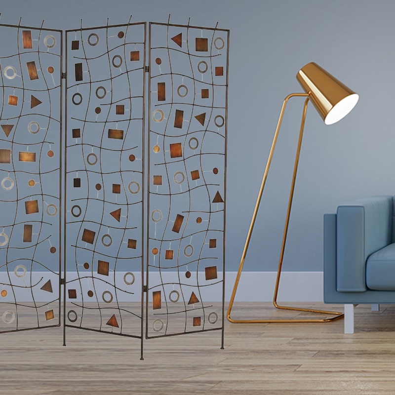 Bronze Metal Morton Screen By Homeroots