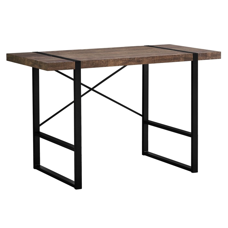 Brown Black Reclaimed Wood Metal Computer Desk By Homeroots