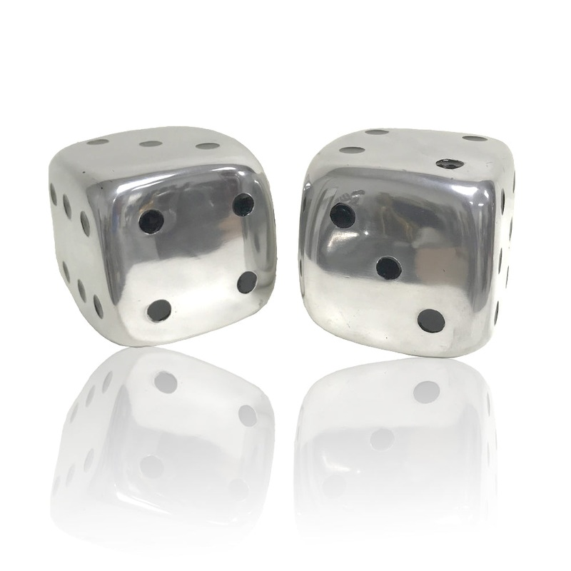 Buffed Decorative Dice Set of  By Homeroots