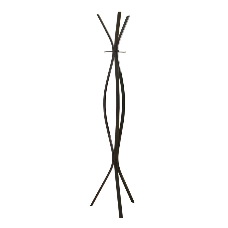 Cappuccino Metal Coat Rack By Homeroots