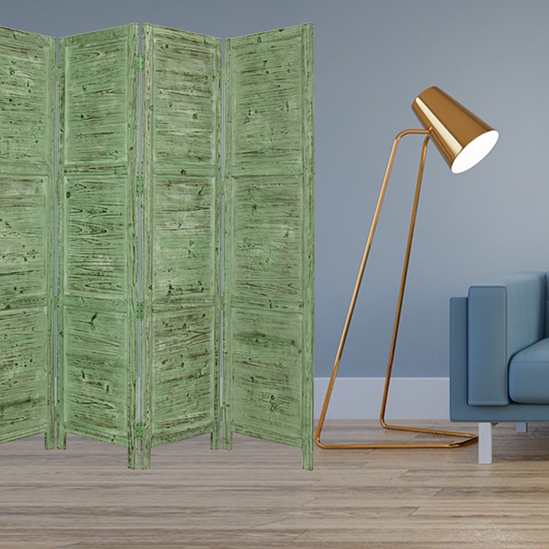 Green Wood Screen By Homeroots