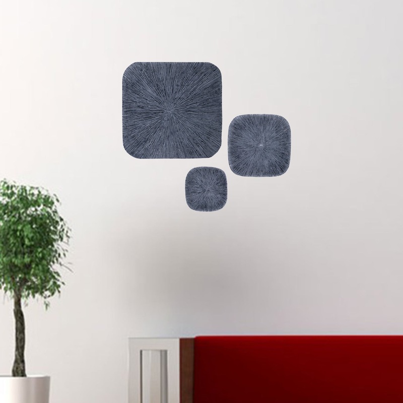 Sandstone, Ribbed Concave, Square - Wall Decor By Homeroots