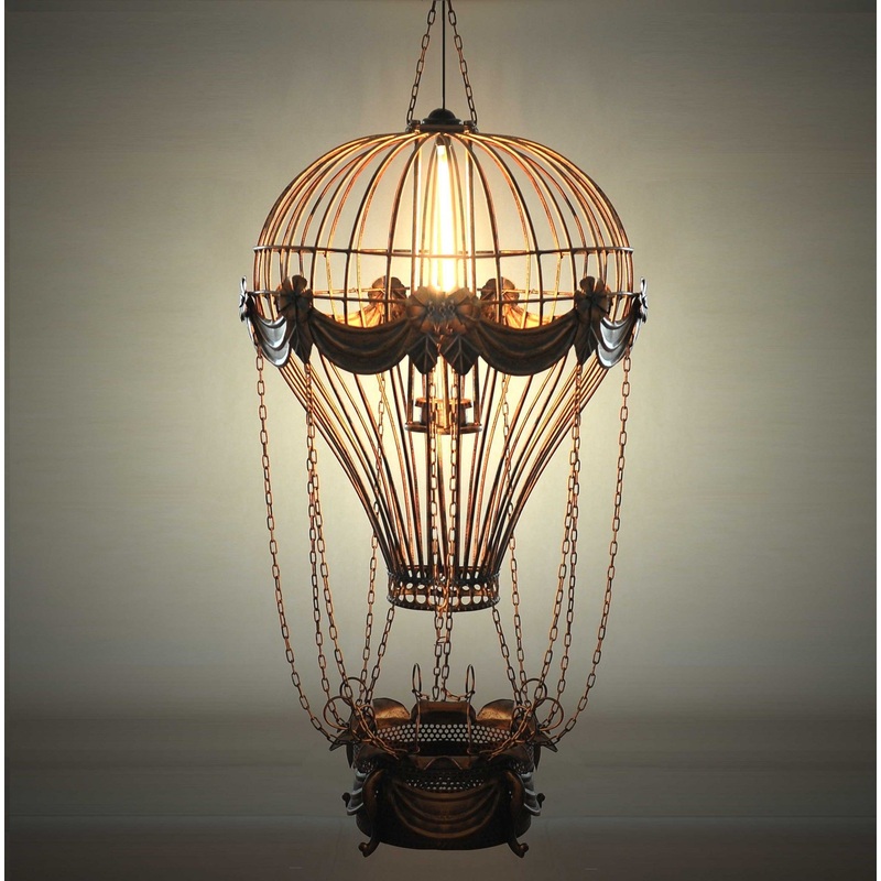 Vintage Hot Air Balloon Pendant By Homeroots
